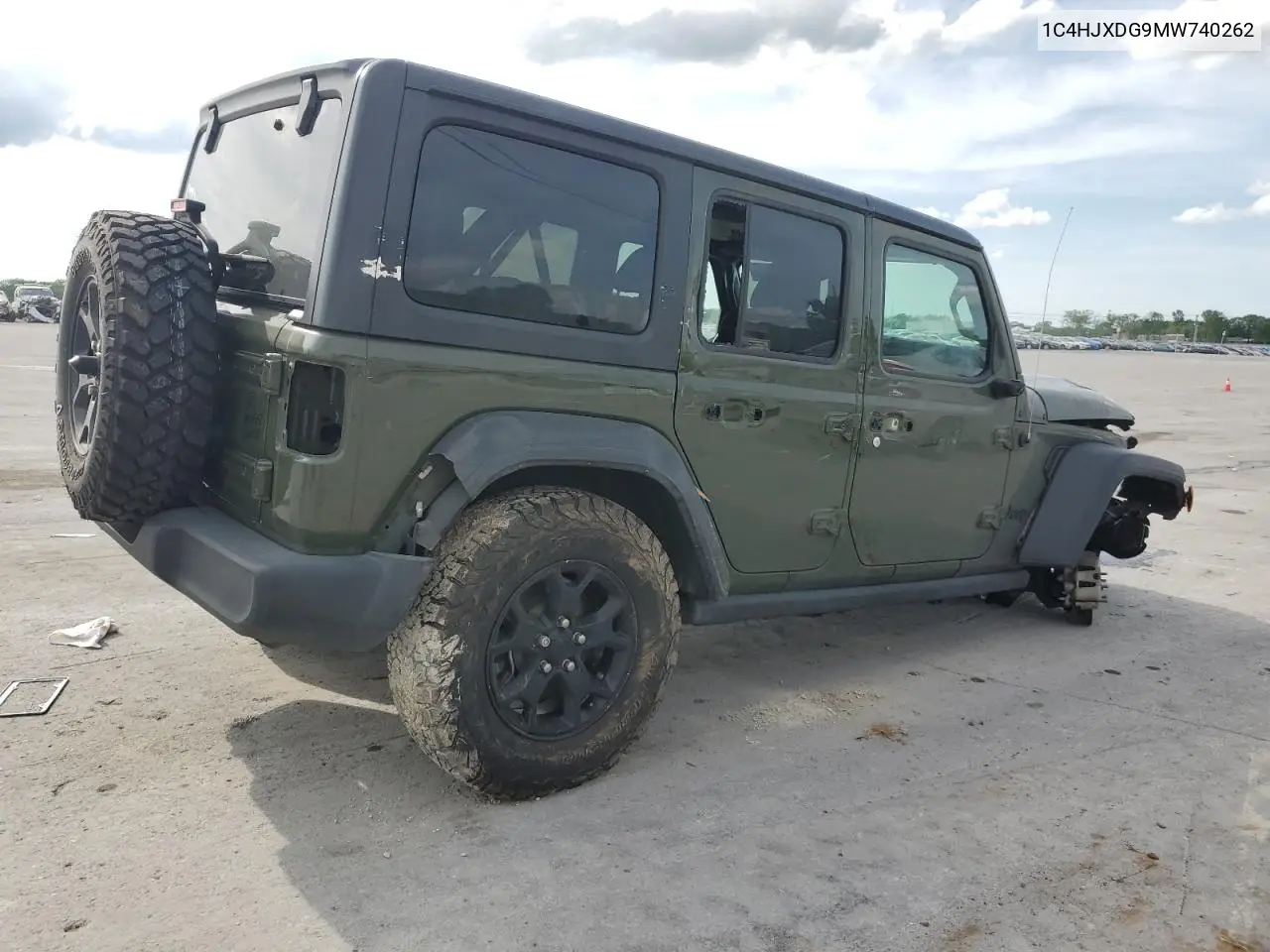 2021 Jeep Wrangler Unlimited Sport VIN: 1C4HJXDG9MW740262 Lot: 54051745