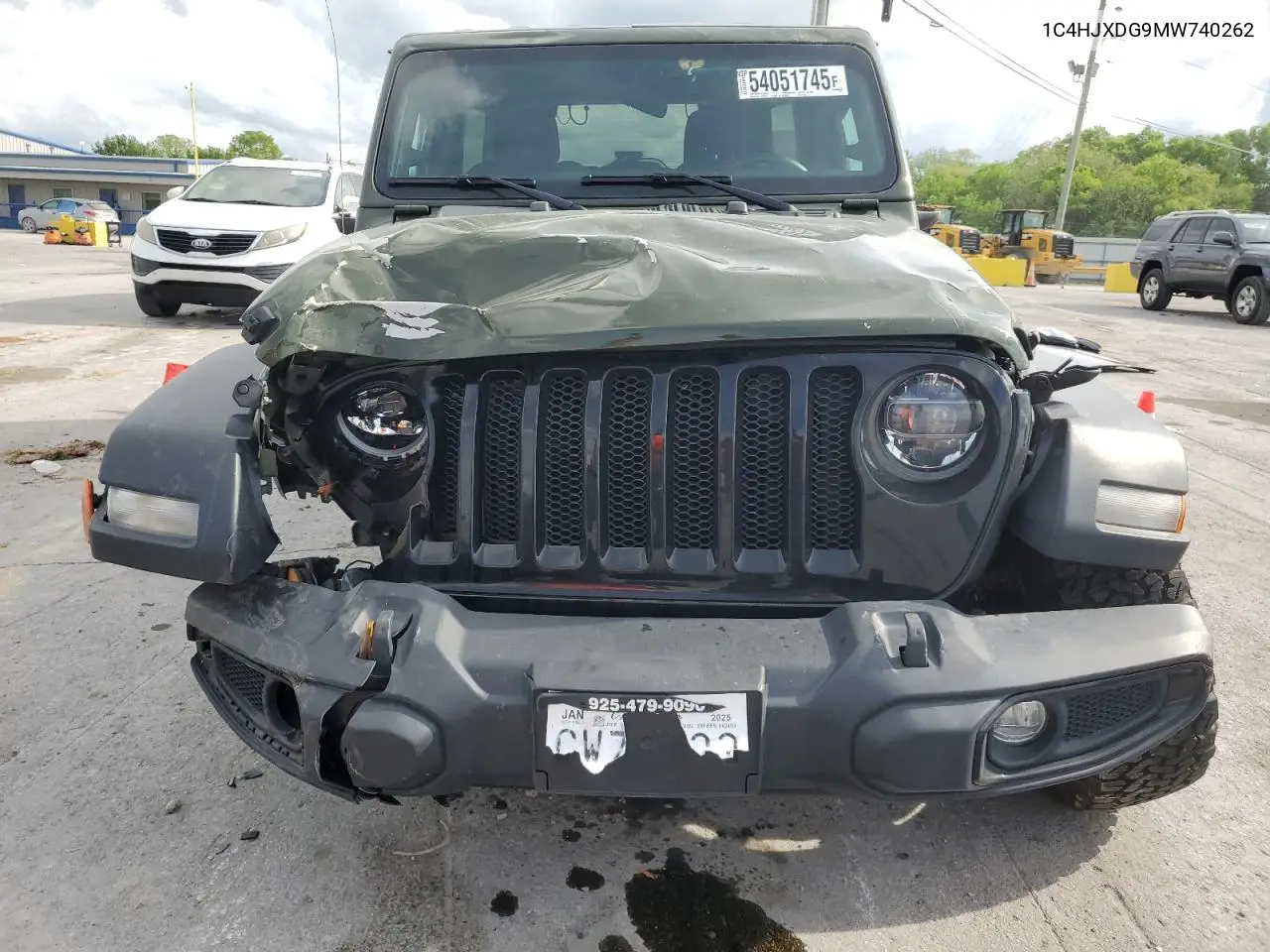 2021 Jeep Wrangler Unlimited Sport VIN: 1C4HJXDG9MW740262 Lot: 54051745