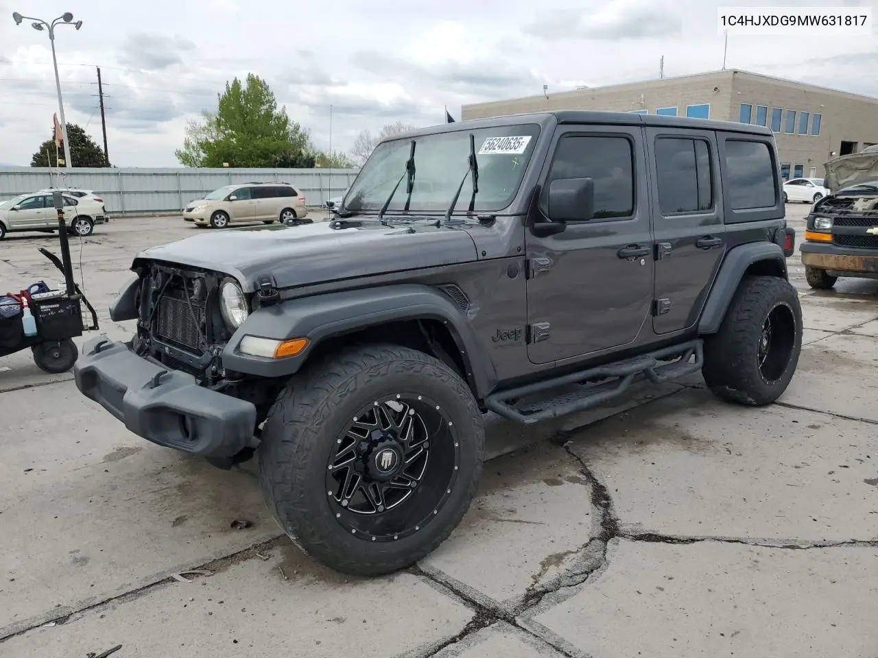 2021 Jeep Wrangler Unlimited Sport VIN: 1C4HJXDG9MW631817 Lot: 56240635