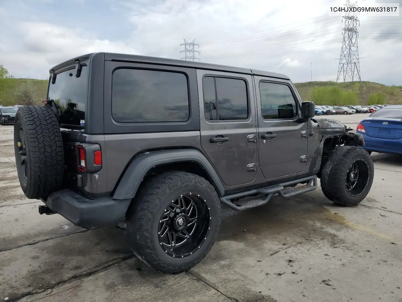 2021 Jeep Wrangler Unlimited Sport VIN: 1C4HJXDG9MW631817 Lot: 56240635