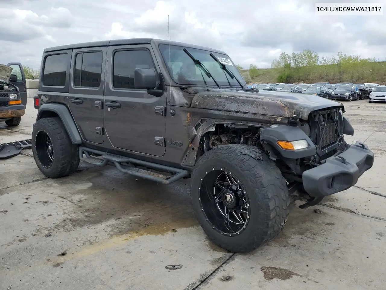 2021 Jeep Wrangler Unlimited Sport VIN: 1C4HJXDG9MW631817 Lot: 56240635