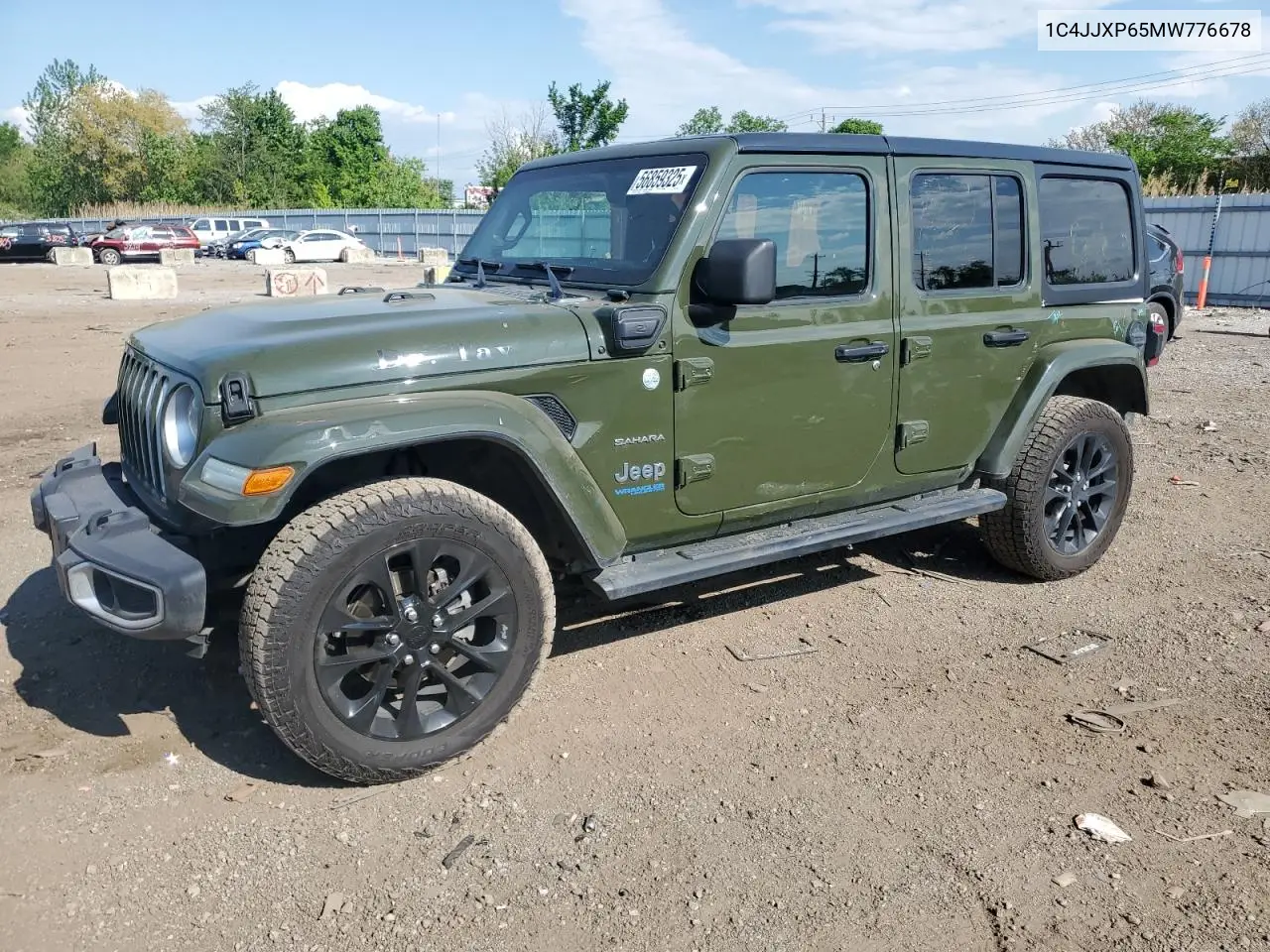 1c4jjxp65mw776678 1C4JJXP65MW776678 2021 Jeep Wrangler Unlimited Sahara 4Xe