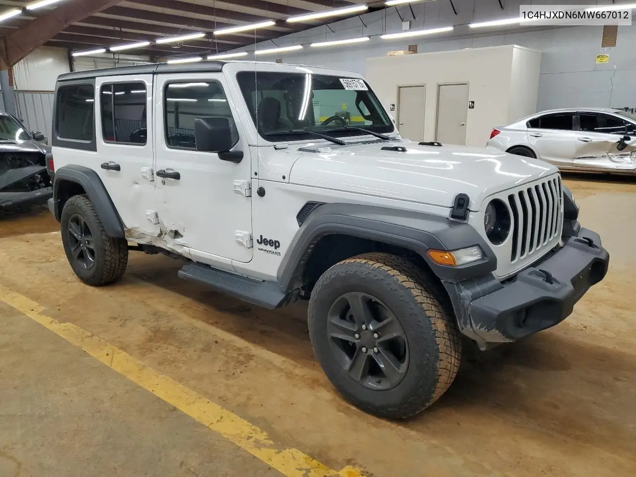 2021 Jeep Wrangler Unlimited Sport VIN: 1C4HJXDN6MW667012 Lot: 56915715