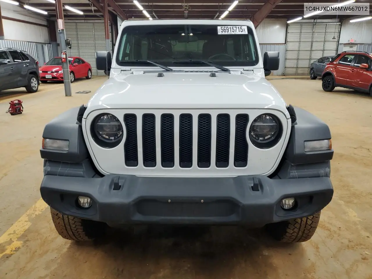 2021 Jeep Wrangler Unlimited Sport VIN: 1C4HJXDN6MW667012 Lot: 56915715