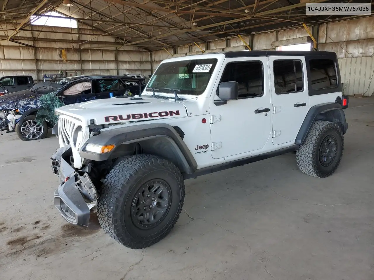 2021 Jeep Wrangler Unlimited Rubicon VIN: 1C4JJXFG5MW767036 Lot: 56918355