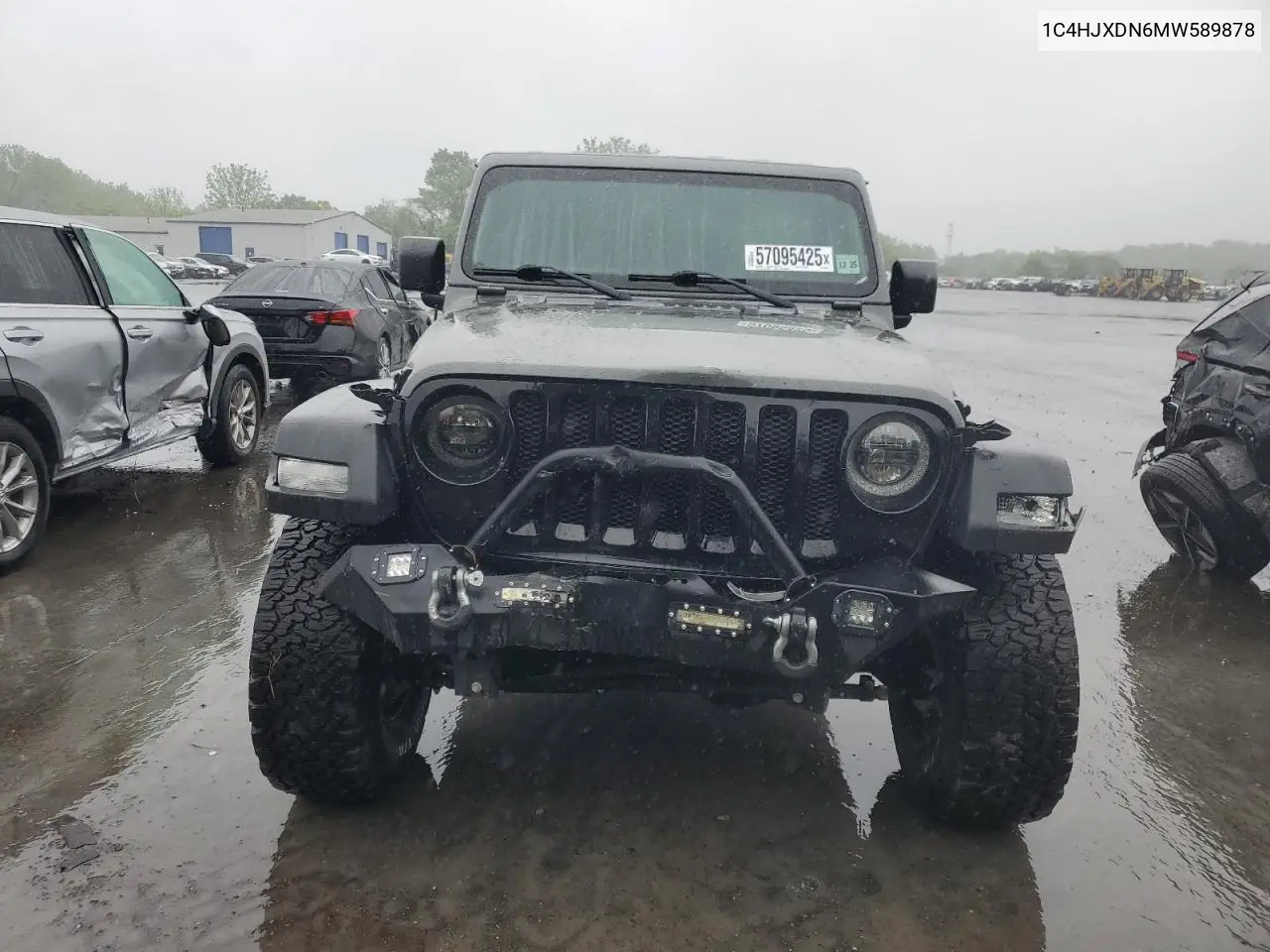 2021 Jeep Wrangler Unlimited Sport VIN: 1C4HJXDN6MW589878 Lot: 57095425