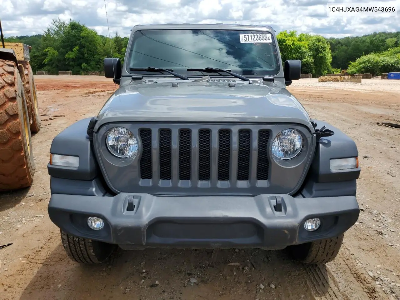 2021 Jeep Wrangler Sport VIN: 1C4HJXAG4MW543696 Lot: 57123655