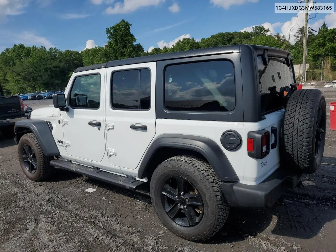 2021 Jeep Wrangler Unlimited Sport VIN: 1C4HJXDG3MW583165 Lot: 57218275