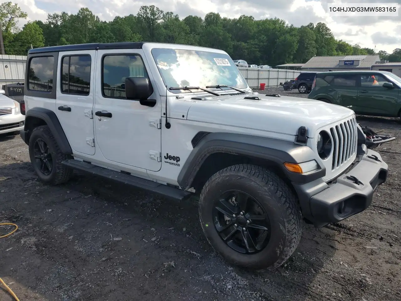 2021 Jeep Wrangler Unlimited Sport VIN: 1C4HJXDG3MW583165 Lot: 57218275