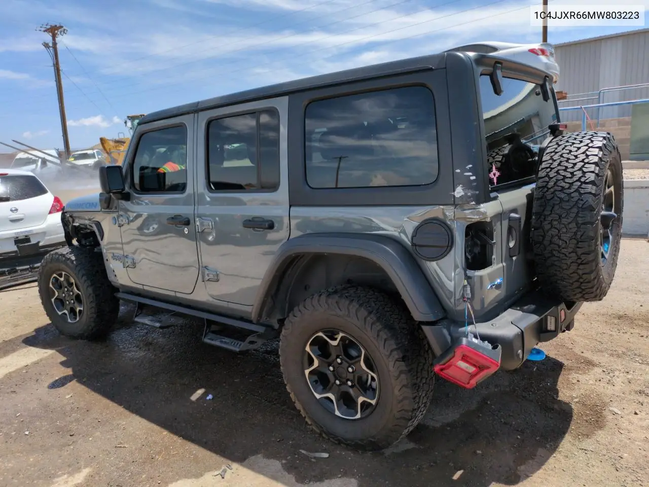 2021 Jeep Wrangler Unlimited Rubicon 4Xe VIN: 1C4JJXR66MW803223 Lot: 58509625