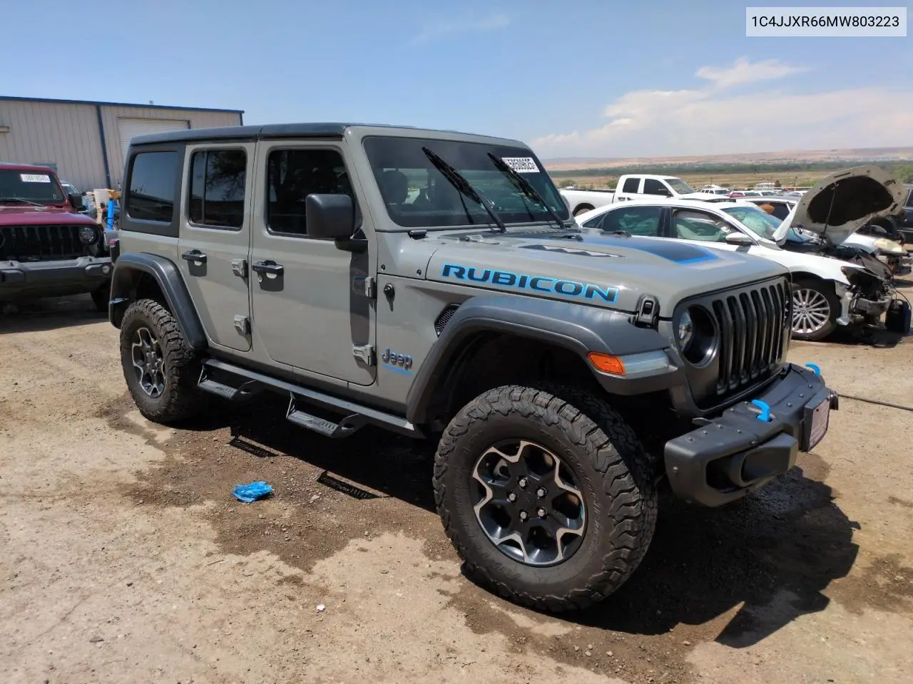 2021 Jeep Wrangler Unlimited Rubicon 4Xe VIN: 1C4JJXR66MW803223 Lot: 58509625