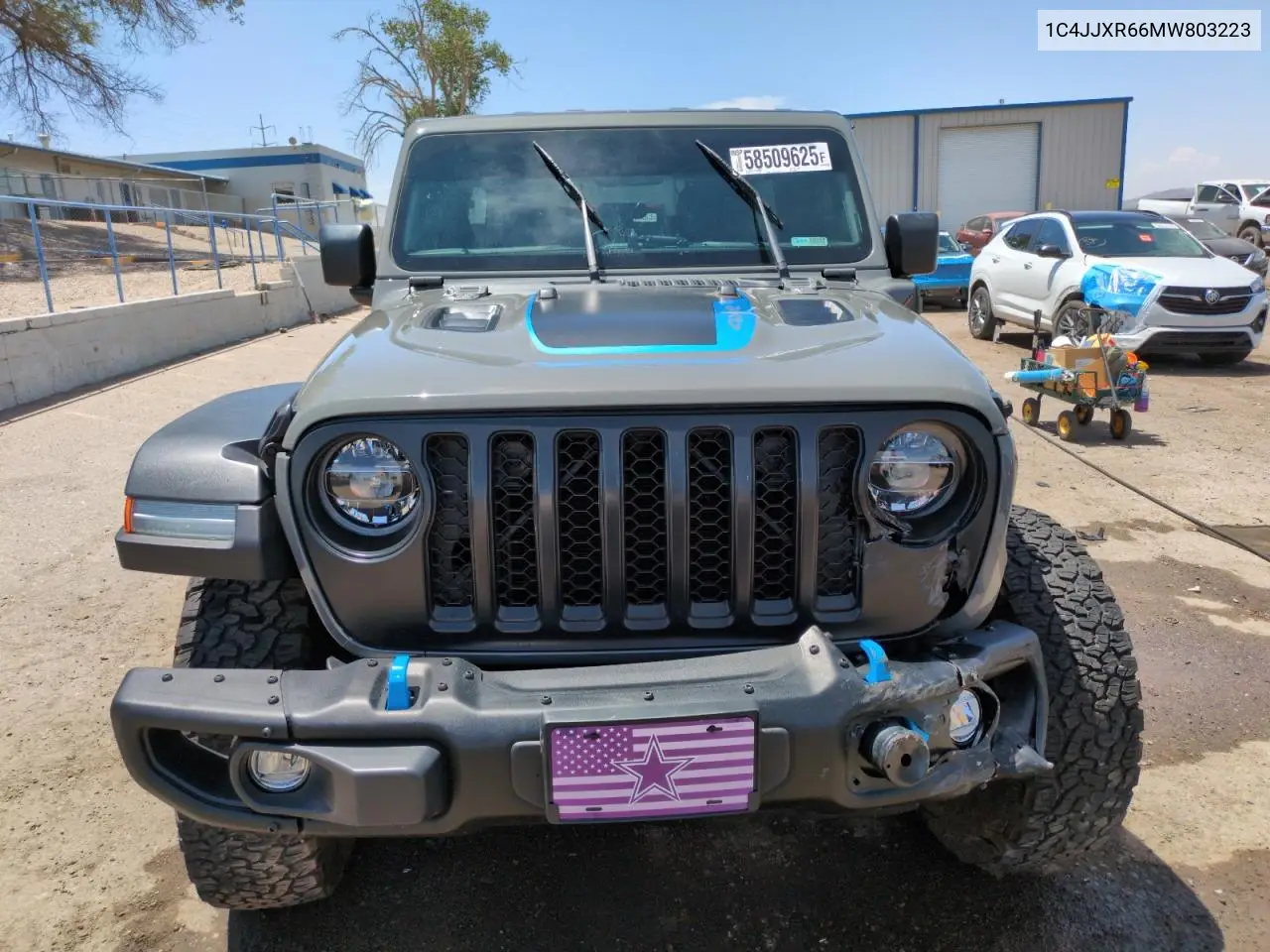 2021 Jeep Wrangler Unlimited Rubicon 4Xe VIN: 1C4JJXR66MW803223 Lot: 58509625