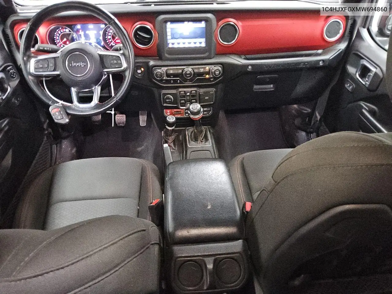 2021 Jeep Wrangler Unlimited Rubicon VIN: 1C4HJXFGXMW694860 Lot: 58929725