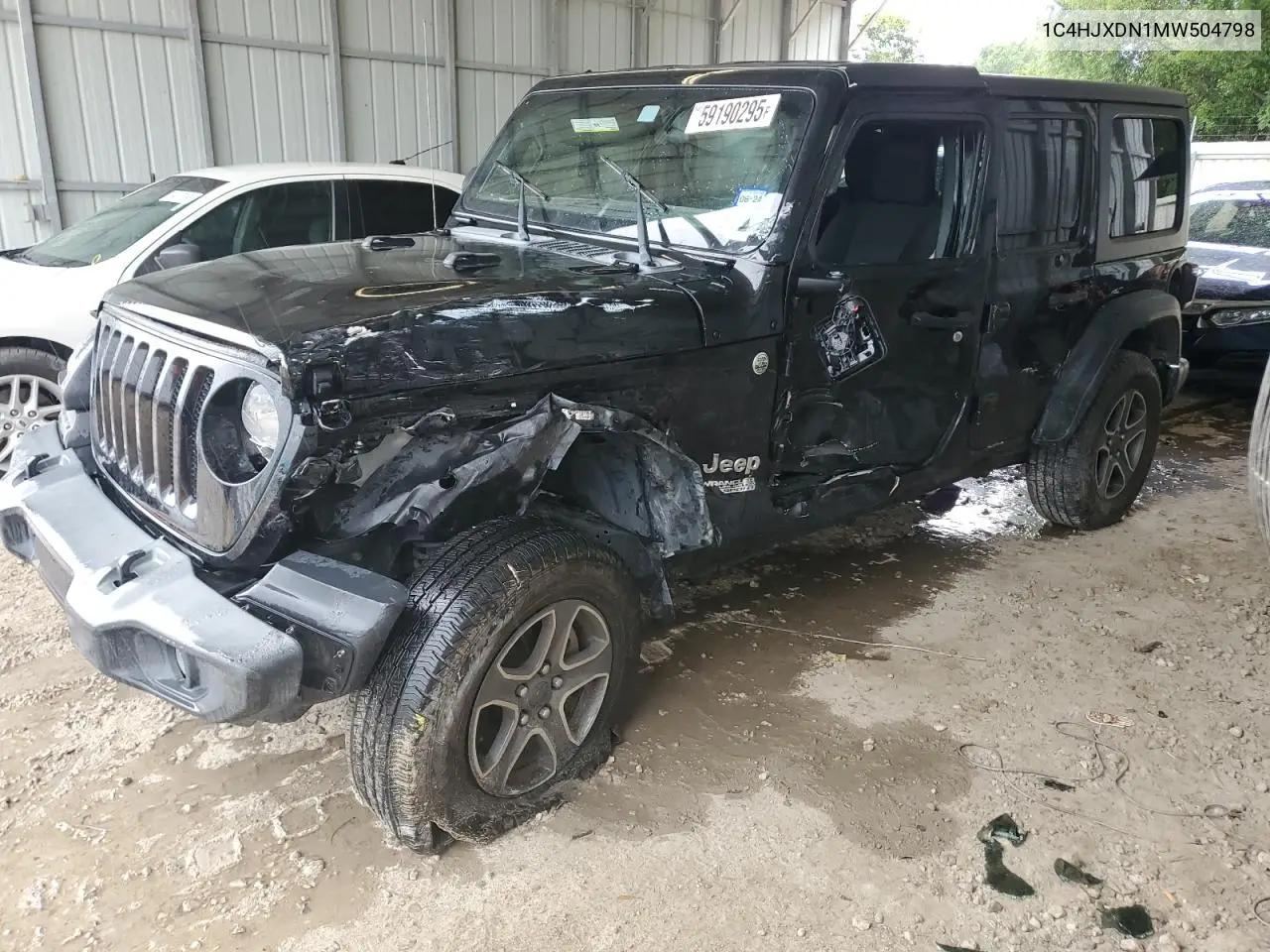 2021 Jeep Wrangler Unlimited Sport VIN: 1C4HJXDN1MW504798 Lot: 59190295