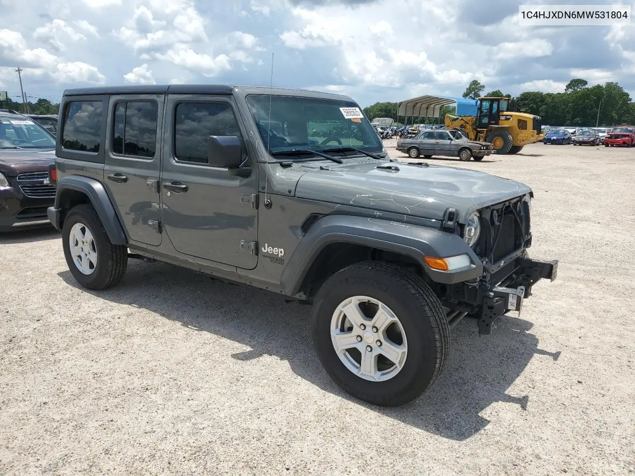 2021 Jeep Wrangler Unlimited Sport VIN: 1C4HJXDN6MW531804 Lot: 59665625