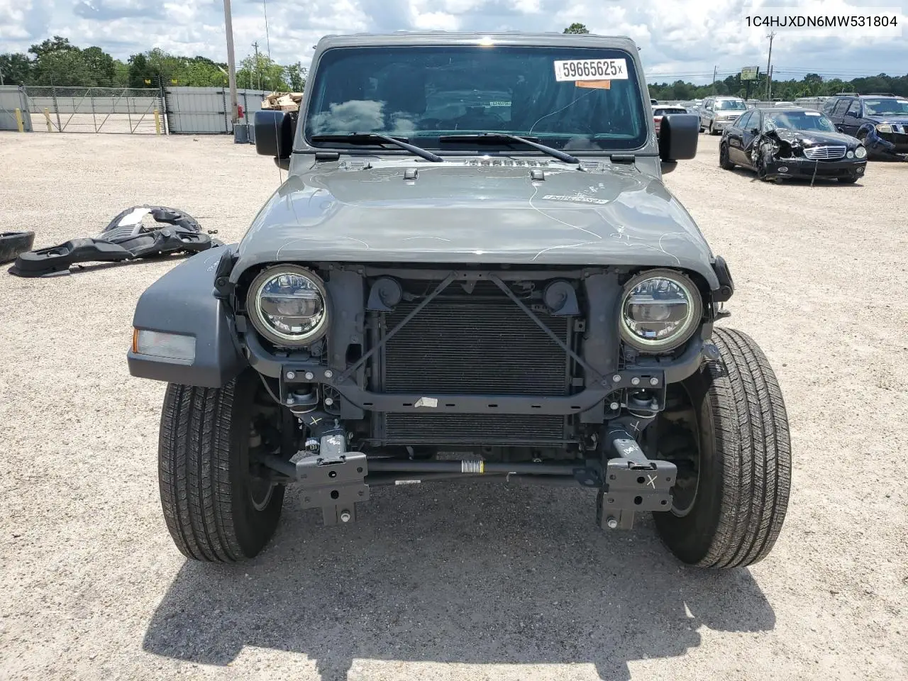 2021 Jeep Wrangler Unlimited Sport VIN: 1C4HJXDN6MW531804 Lot: 59665625