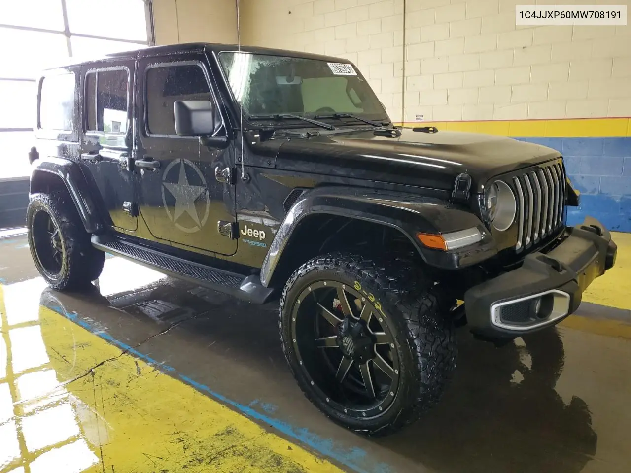 2021 Jeep Wrangler Unlimited Sahara 4Xe VIN: 1C4JJXP60MW708191 Lot: 60759345
