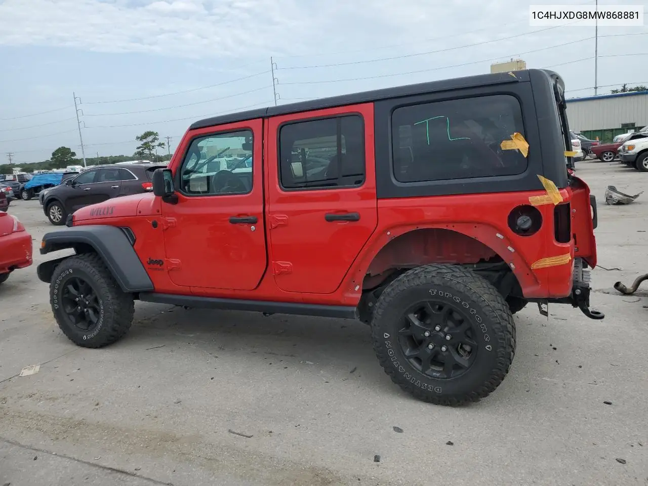 2021 Jeep Wrangler Unlimited Sport VIN: 1C4HJXDG8MW868881 Lot: 61491725