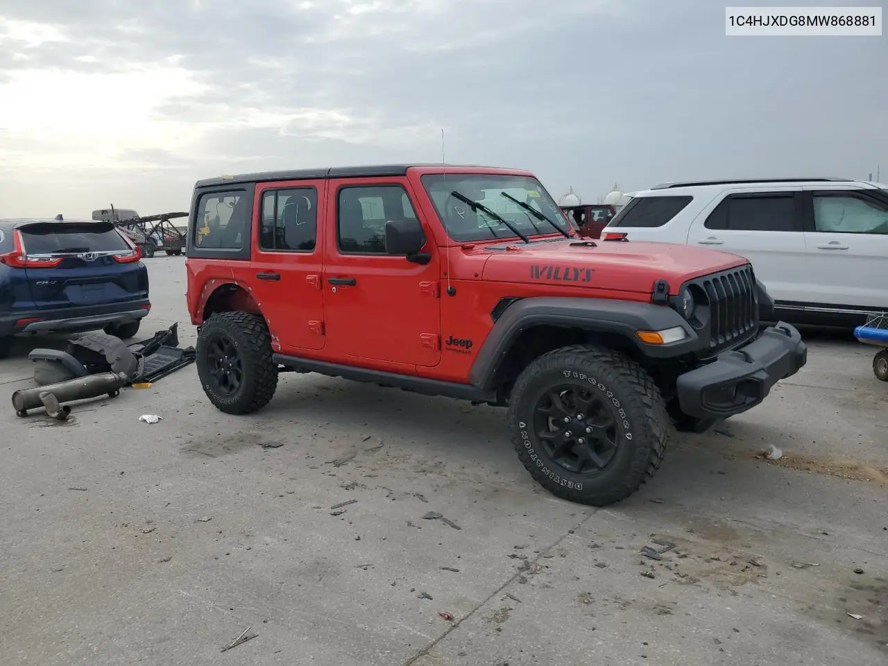 2021 Jeep Wrangler Unlimited Sport VIN: 1C4HJXDG8MW868881 Lot: 61491725