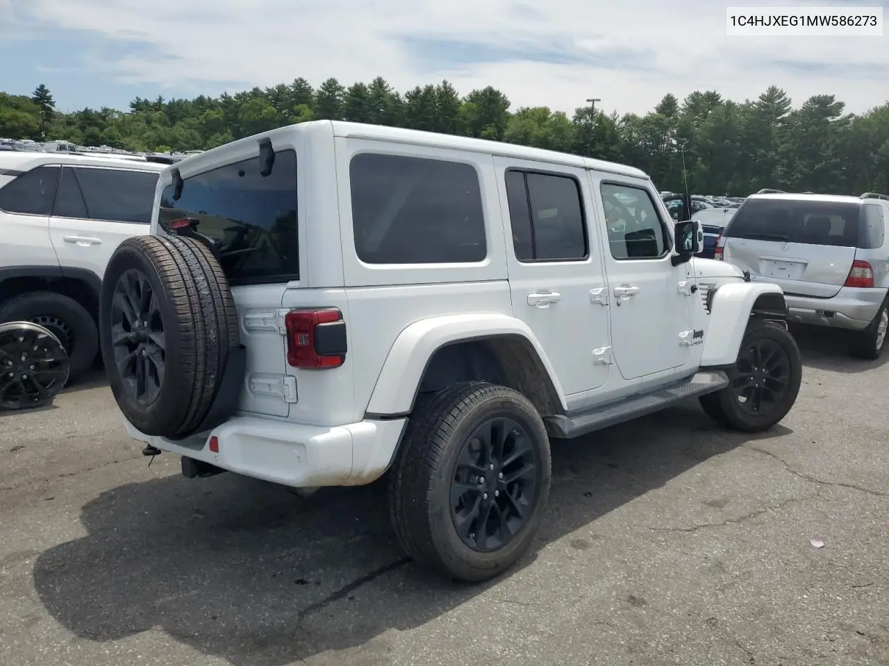 2021 Jeep Wrangler Unlimited Sahara VIN: 1C4HJXEG1MW586273 Lot: 61723485