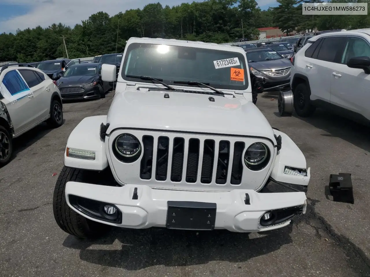 2021 Jeep Wrangler Unlimited Sahara VIN: 1C4HJXEG1MW586273 Lot: 61723485