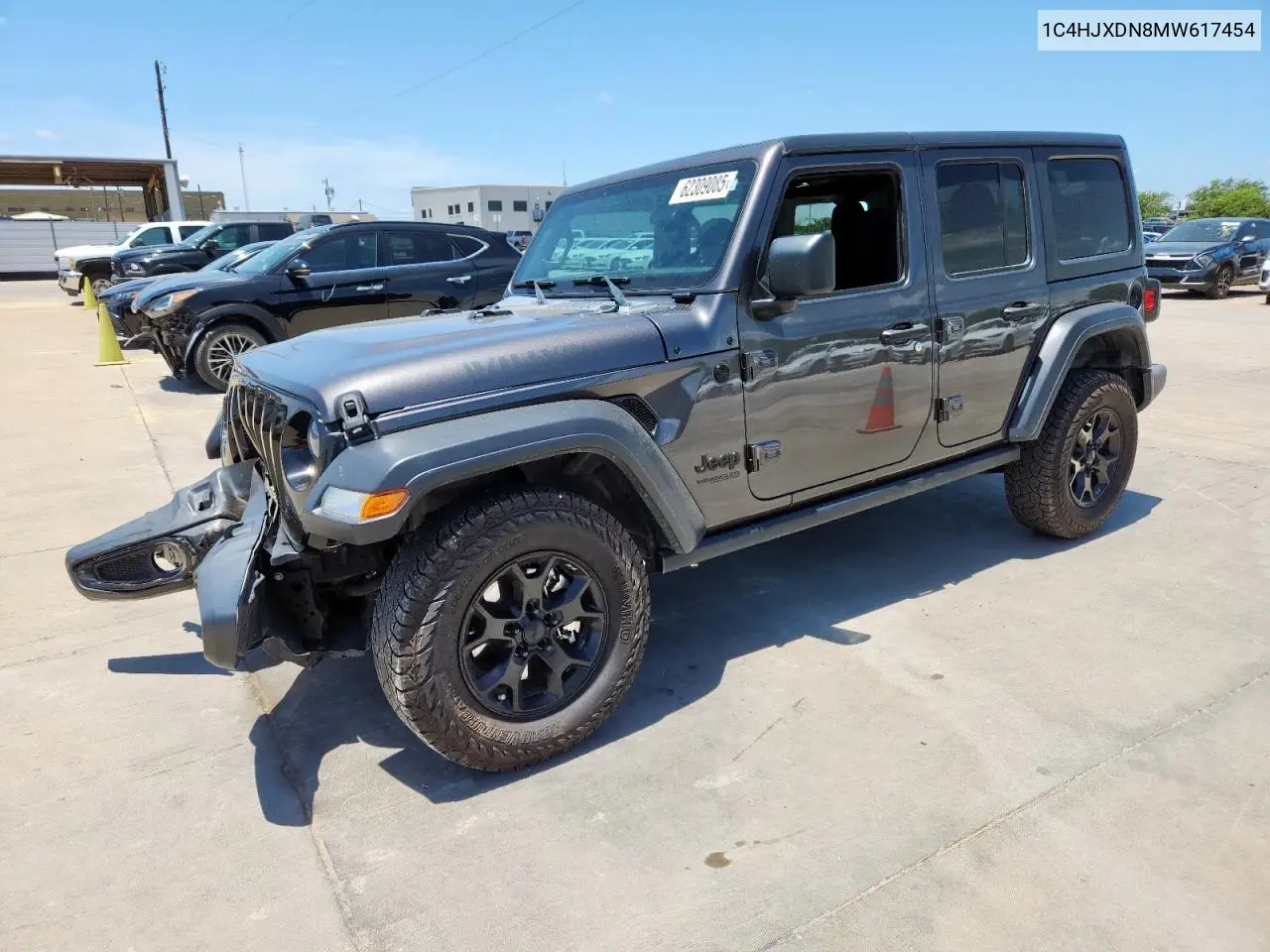 2021 Jeep Wrangler Unlimited Sport VIN: 1C4HJXDN8MW617454 Lot: 62309085