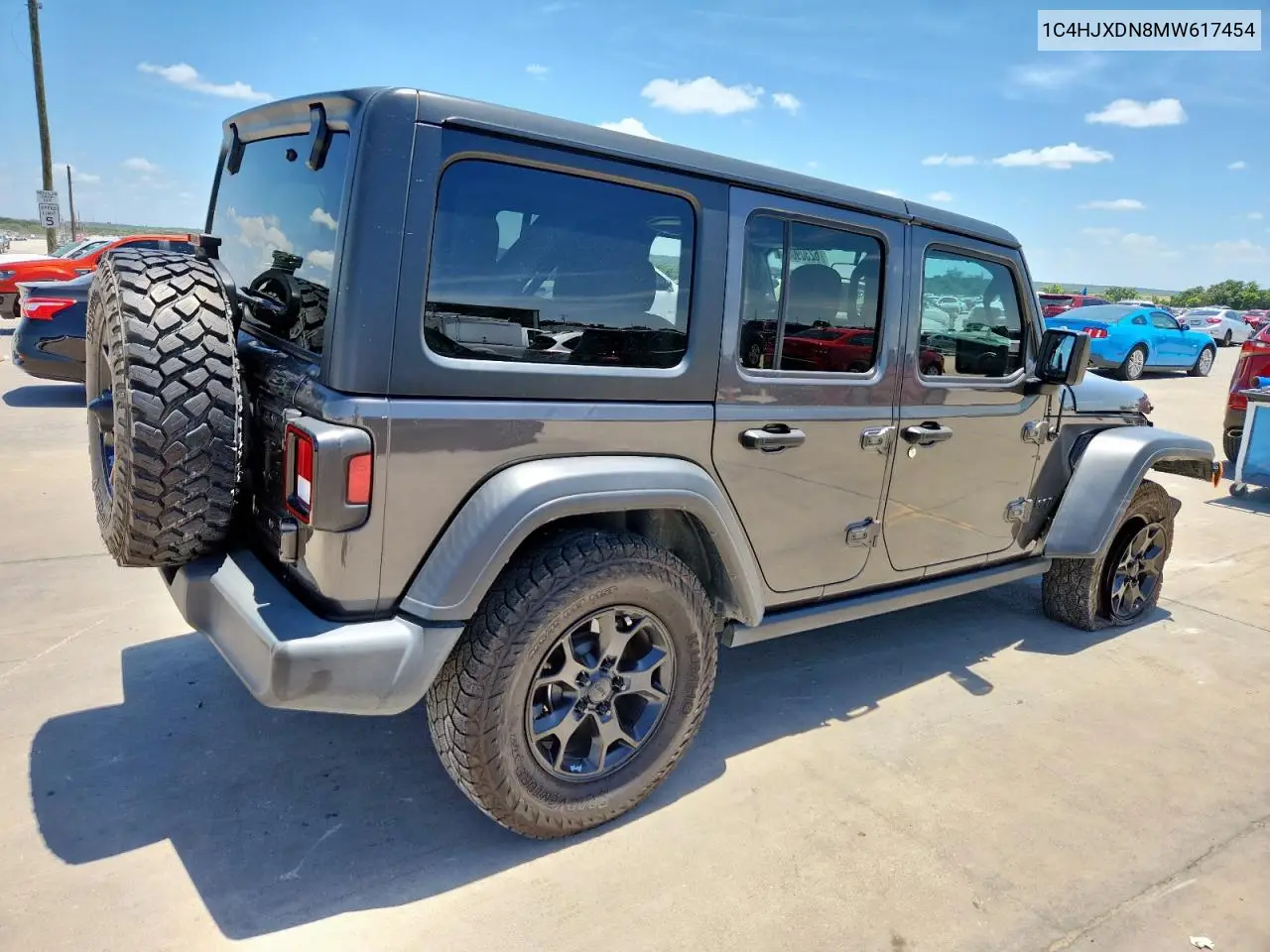 2021 Jeep Wrangler Unlimited Sport VIN: 1C4HJXDN8MW617454 Lot: 62309085