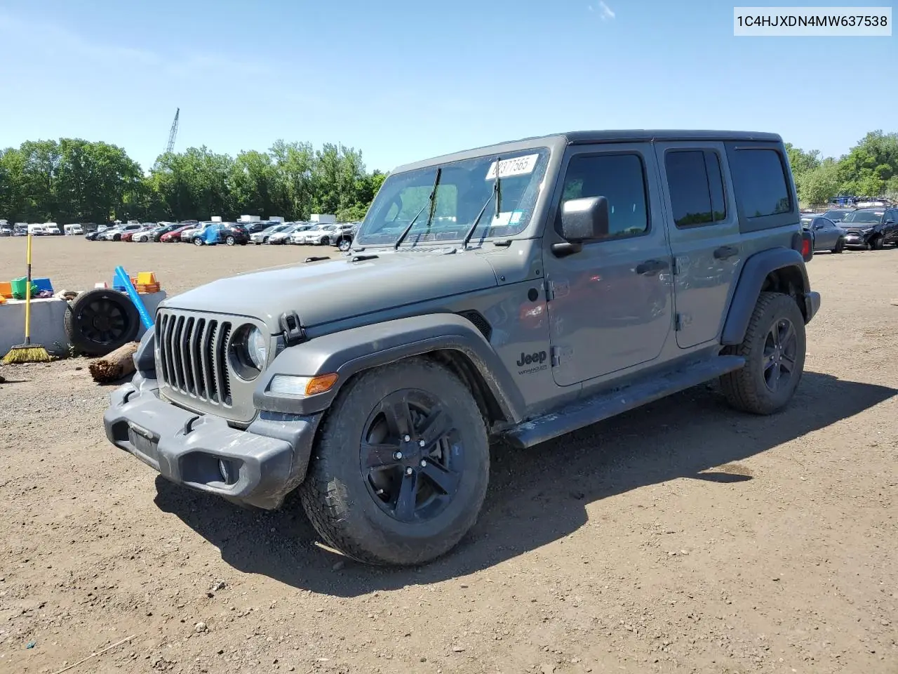 2021 Jeep Wrangler Unlimited Sport VIN: 1C4HJXDN4MW637538 Lot: 62377565
