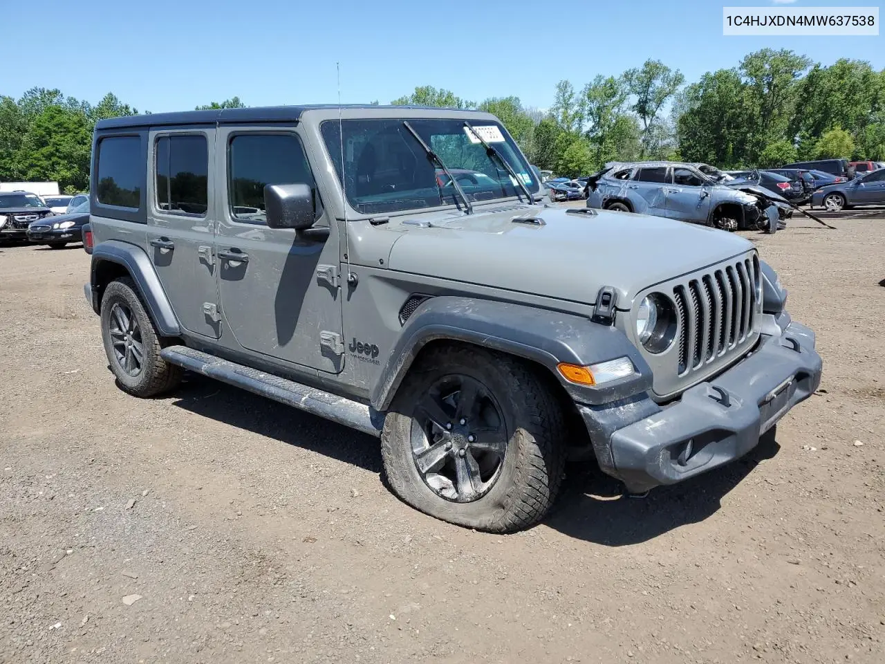 2021 Jeep Wrangler Unlimited Sport VIN: 1C4HJXDN4MW637538 Lot: 62377565