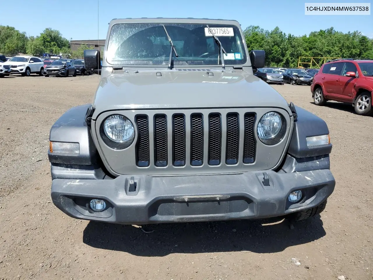 2021 Jeep Wrangler Unlimited Sport VIN: 1C4HJXDN4MW637538 Lot: 62377565