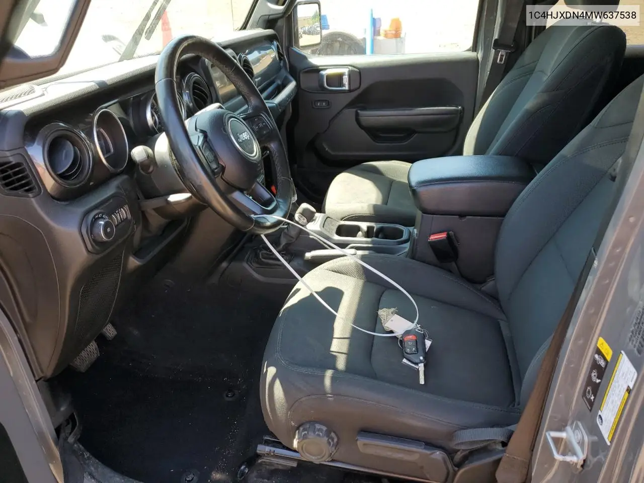 2021 Jeep Wrangler Unlimited Sport VIN: 1C4HJXDN4MW637538 Lot: 62377565