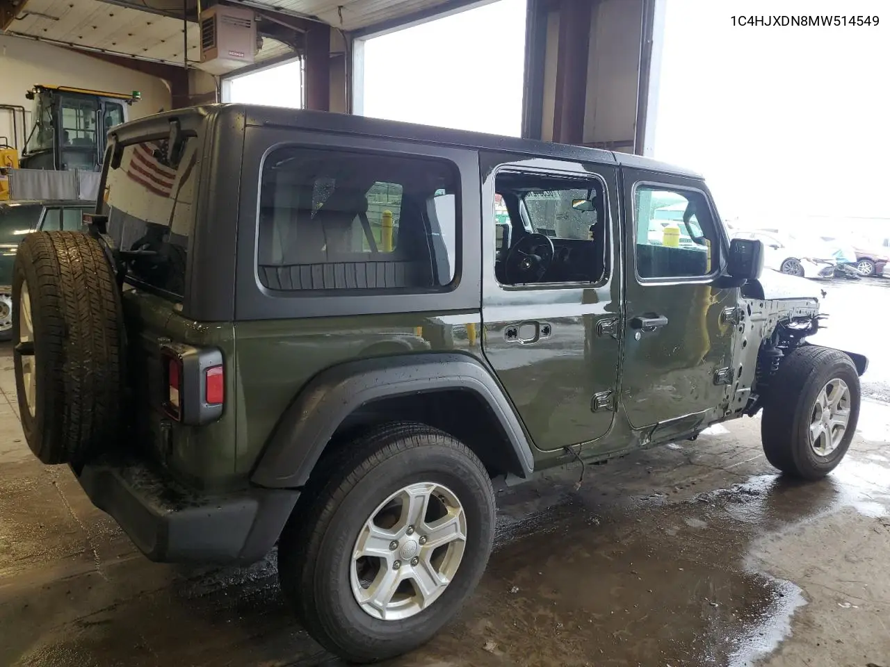2021 Jeep Wrangler Unlimited Sport VIN: 1C4HJXDN8MW514549 Lot: 62391215