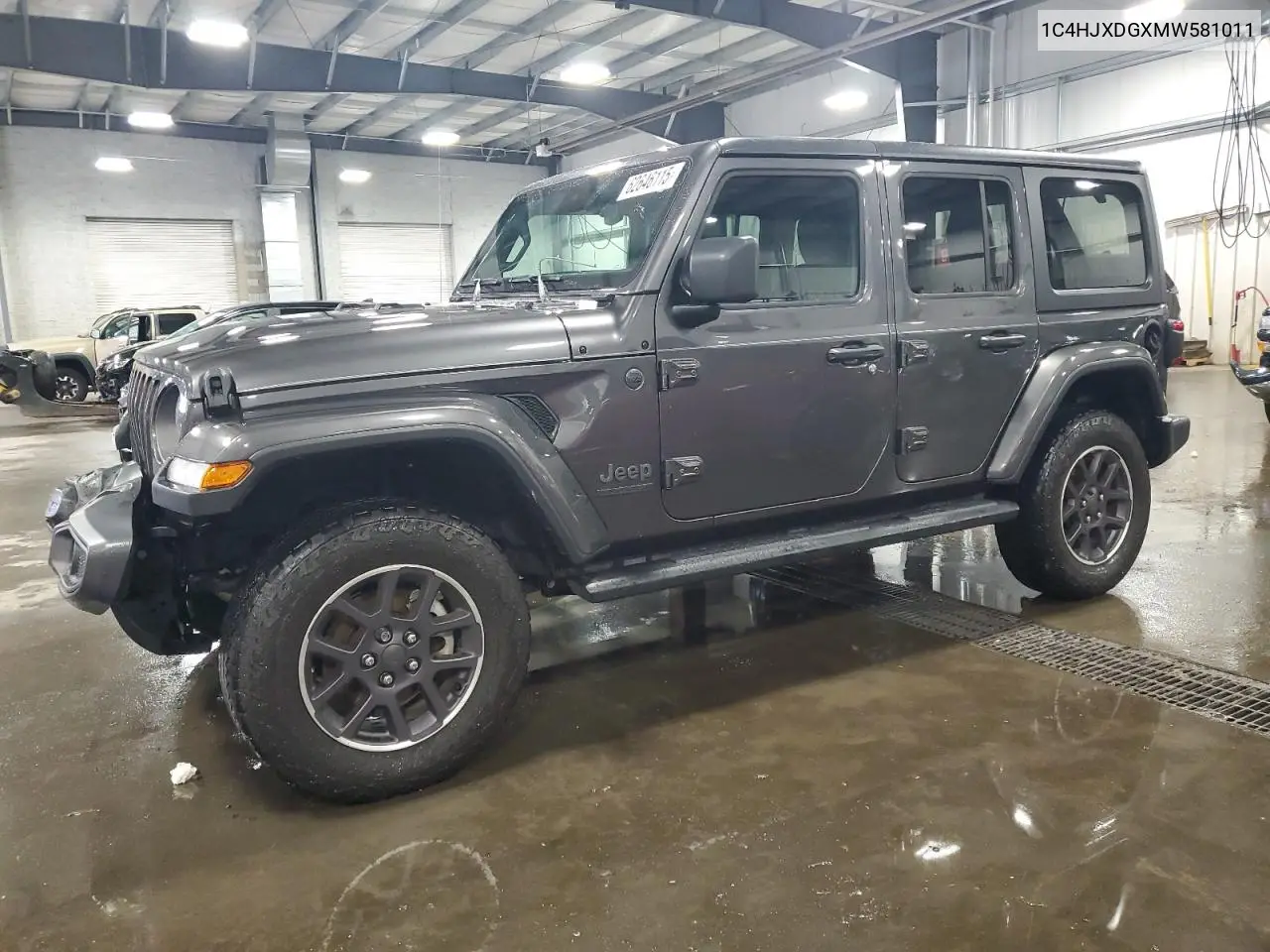 2021 Jeep Wrangler Unlimited Sport VIN: 1C4HJXDGXMW581011 Lot: 62646115