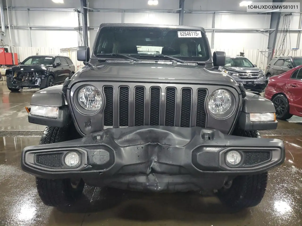 2021 Jeep Wrangler Unlimited Sport VIN: 1C4HJXDGXMW581011 Lot: 62646115