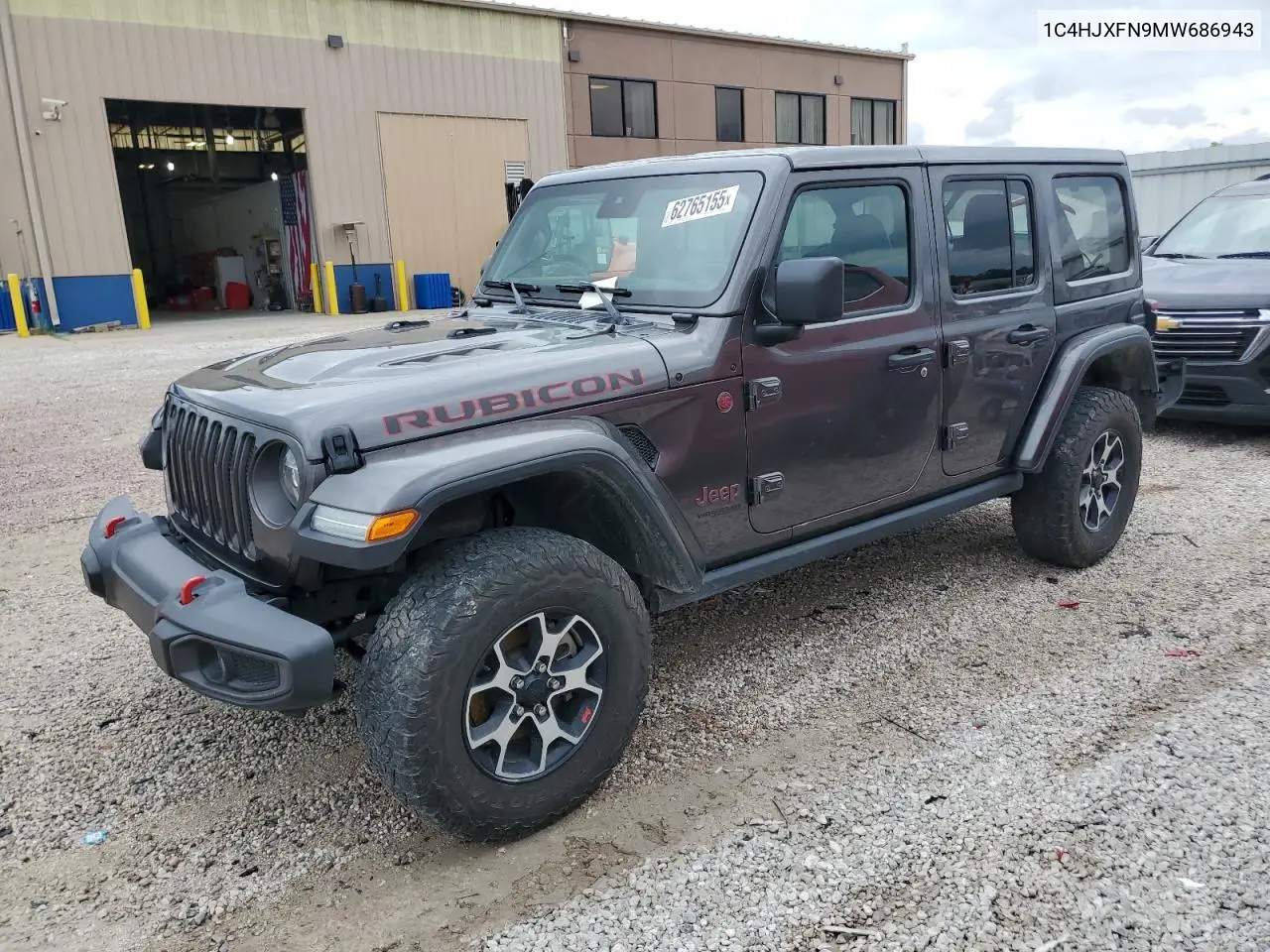 2021 Jeep Wrangler Unlimited Rubicon VIN: 1C4HJXFN9MW686943 Lot: 62765155