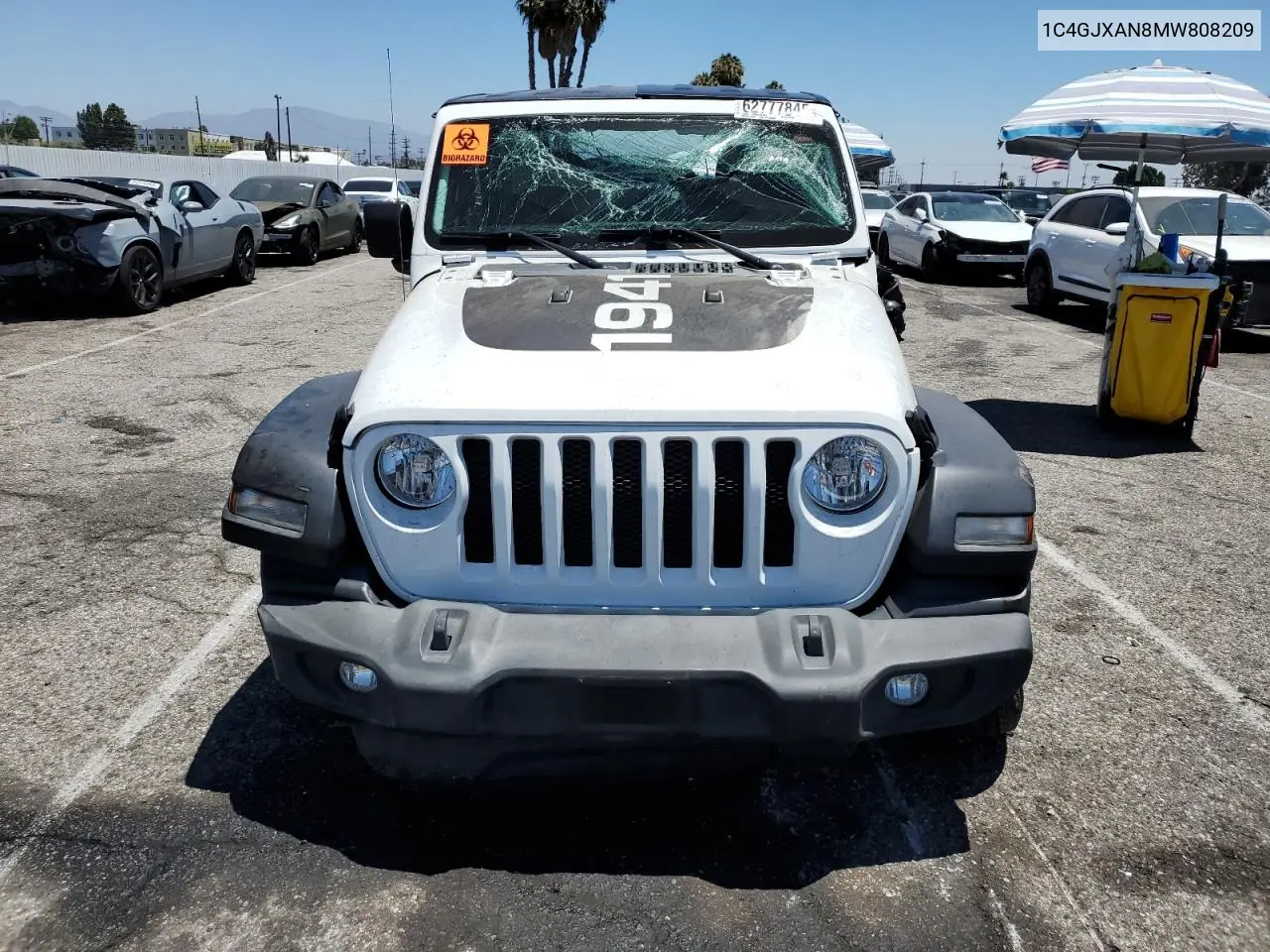 2021 Jeep Wrangler Sport VIN: 1C4GJXAN8MW808209 Lot: 62777845