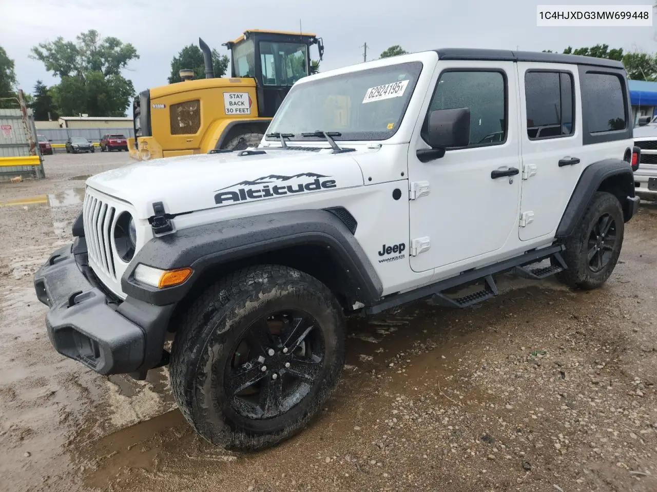 2021 Jeep Wrangler Unlimited Sport VIN: 1C4HJXDG3MW699448 Lot: 62924195