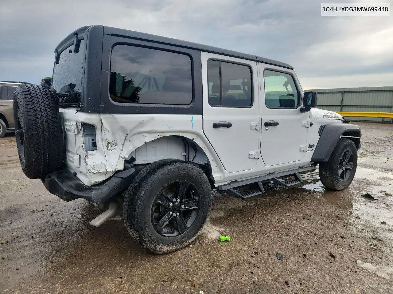 2021 Jeep Wrangler Unlimited Sport VIN: 1C4HJXDG3MW699448 Lot: 62924195