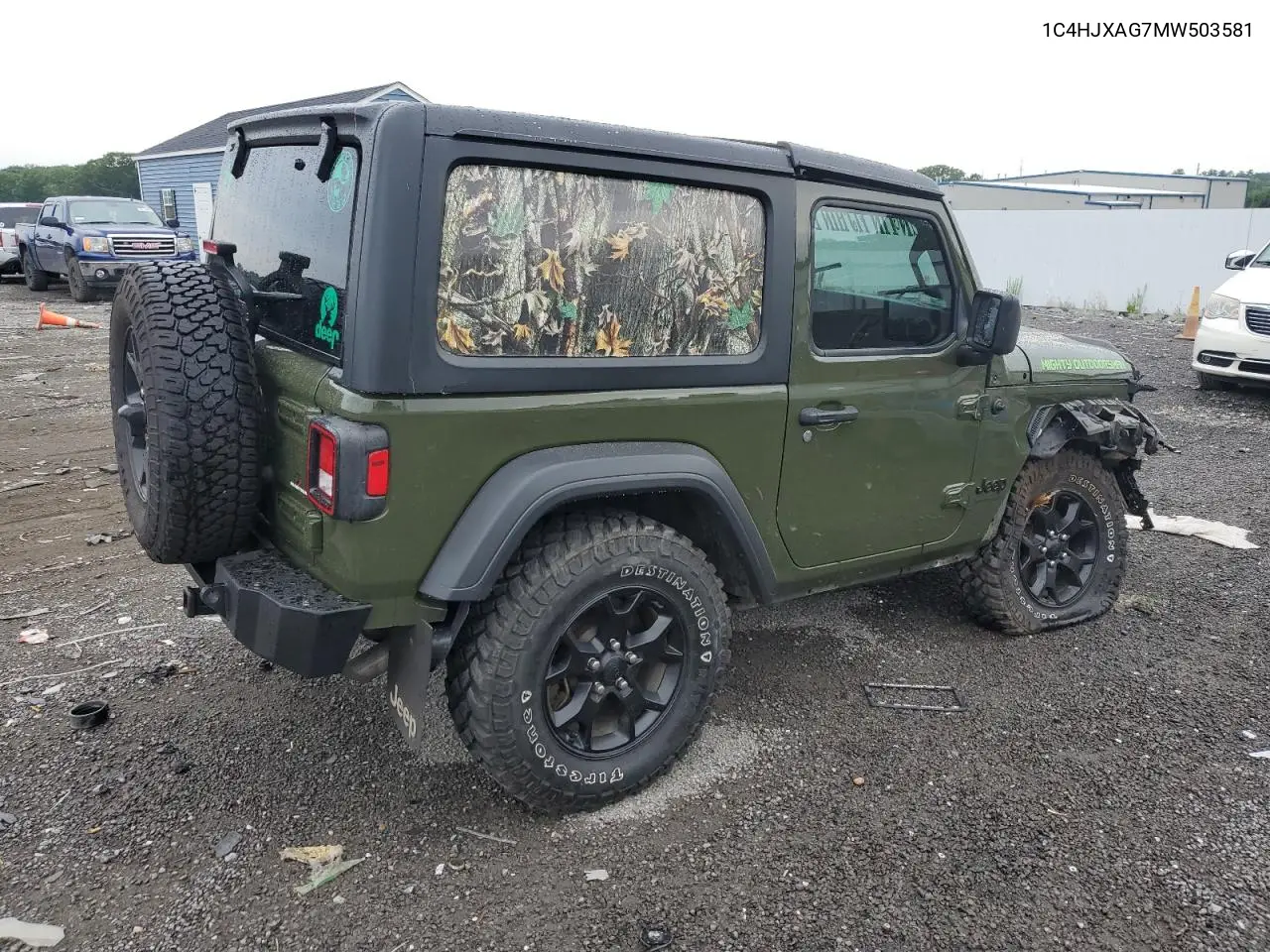 2021 Jeep Wrangler Sport VIN: 1C4HJXAG7MW503581 Lot: 63200405