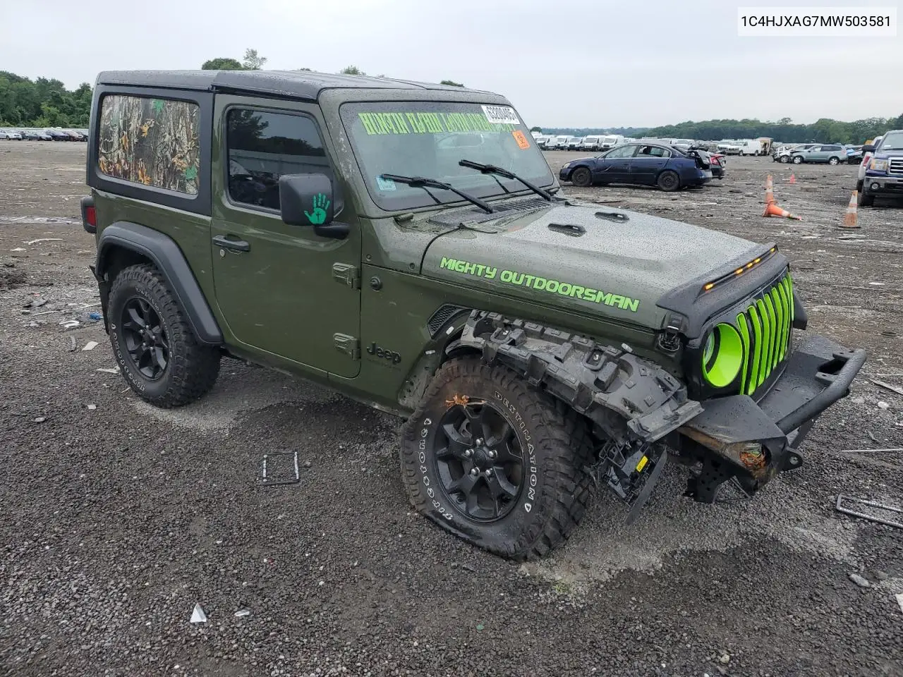2021 Jeep Wrangler Sport VIN: 1C4HJXAG7MW503581 Lot: 63200405