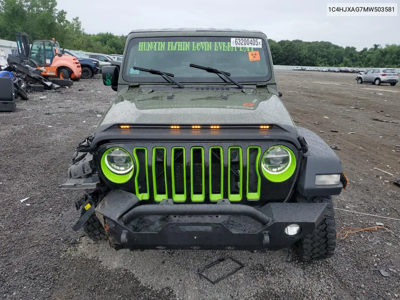 2021 Jeep Wrangler Sport VIN: 1C4HJXAG7MW503581 Lot: 63200405