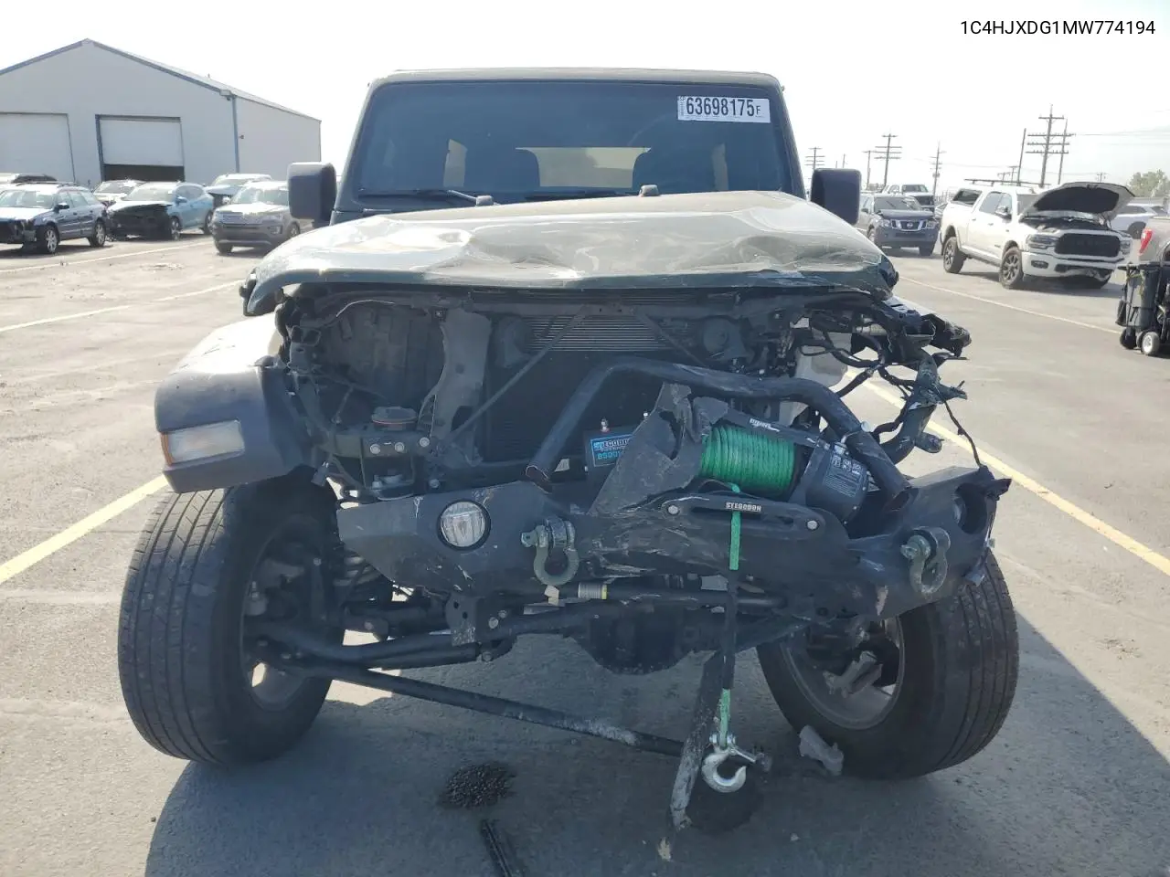 2021 Jeep Wrangler Unlimited Sport VIN: 1C4HJXDG1MW774194 Lot: 63698175