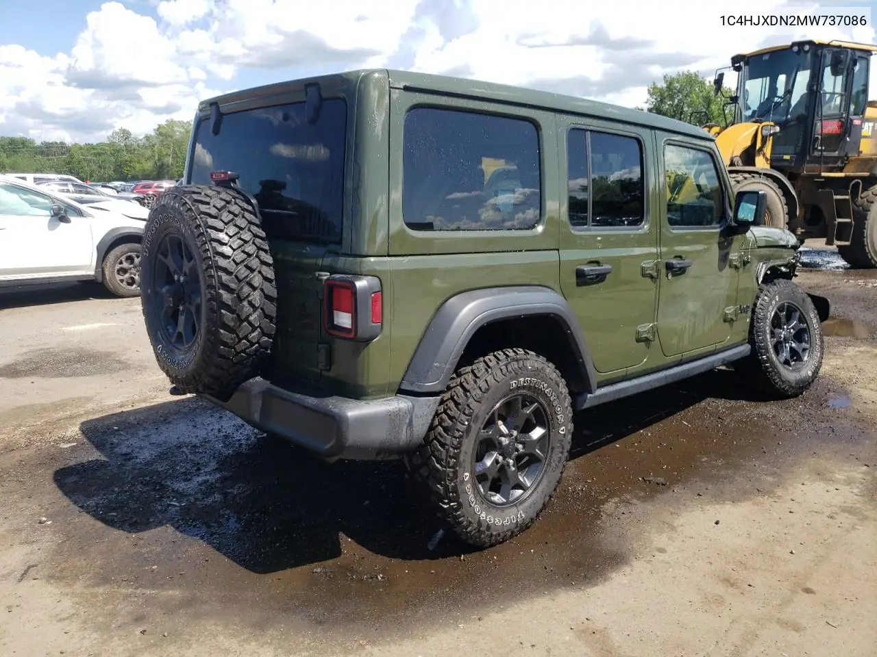 2021 Jeep Wrangler Unlimited Sport VIN: 1C4HJXDN2MW737086 Lot: 64398625