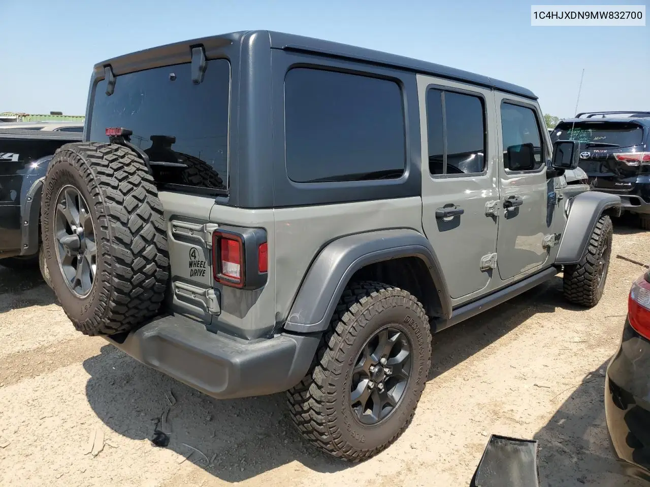 2021 Jeep Wrangler Unlimited Sport VIN: 1C4HJXDN9MW832700 Lot: 64761765