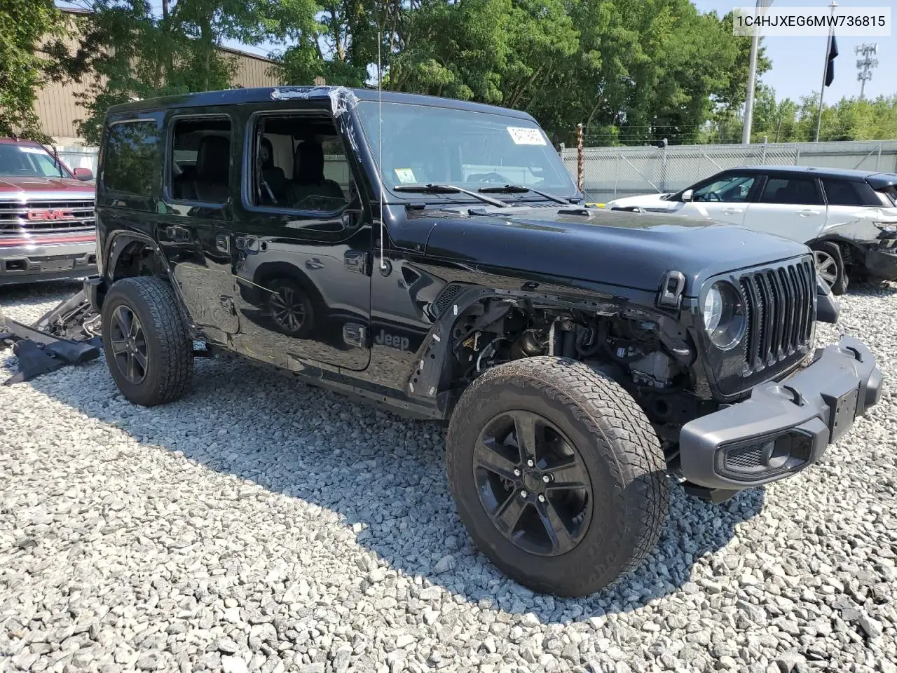 2021 Jeep Wrangler Unlimited Sahara VIN: 1C4HJXEG6MW736815 Lot: 64779455