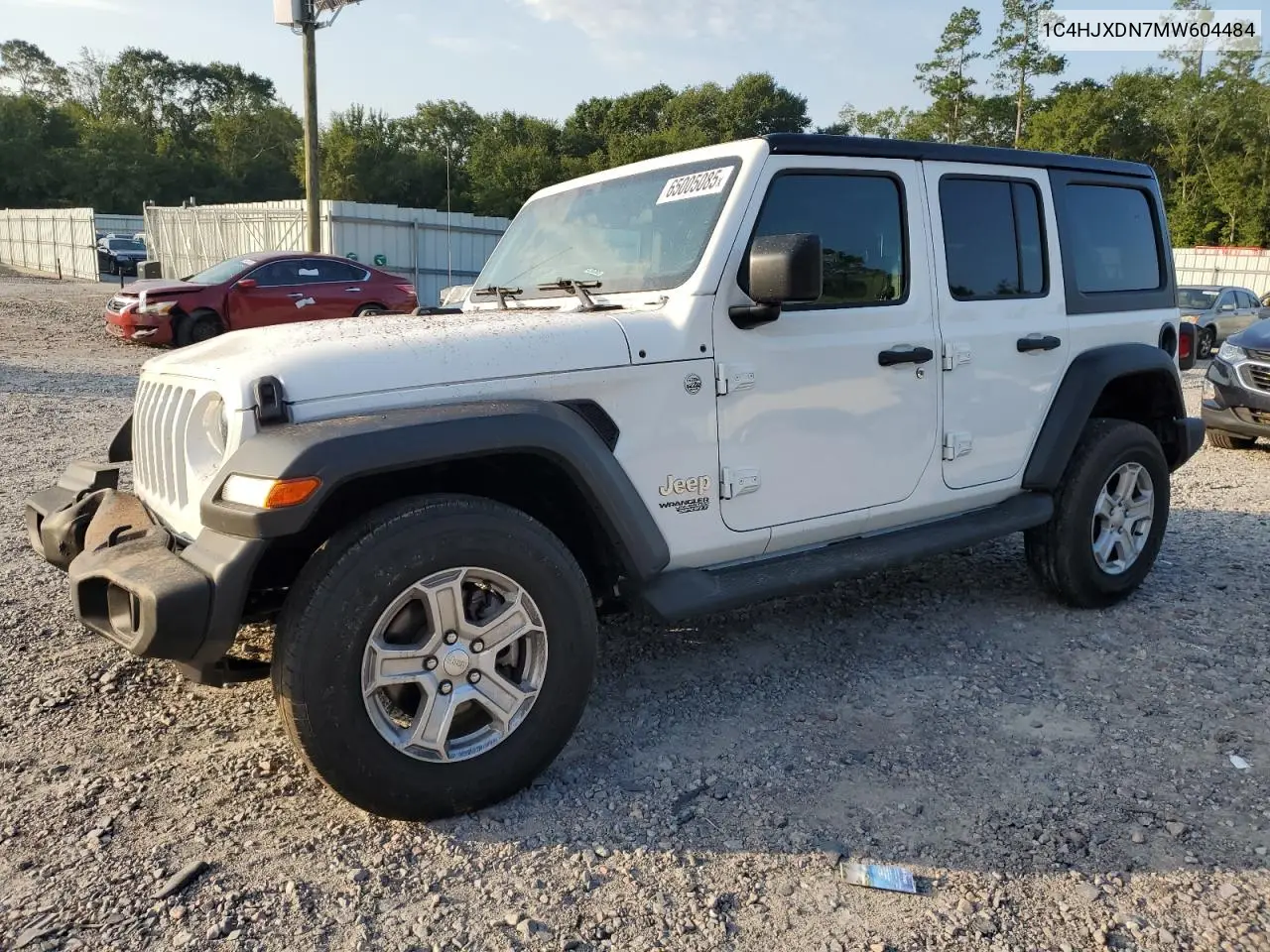 2021 Jeep Wrangler Unlimited Sport VIN: 1C4HJXDN7MW604484 Lot: 65005085