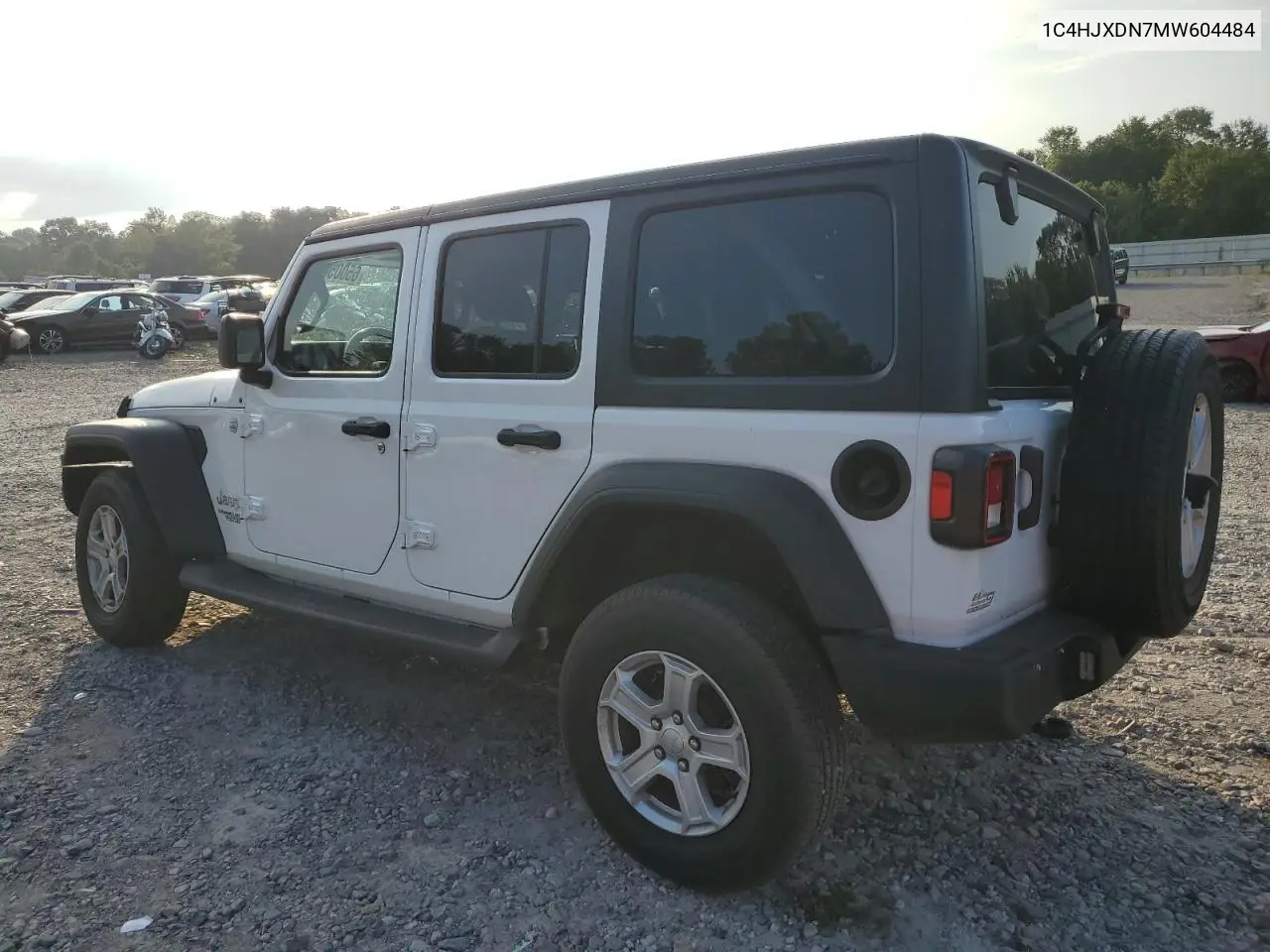 2021 Jeep Wrangler Unlimited Sport VIN: 1C4HJXDN7MW604484 Lot: 65005085