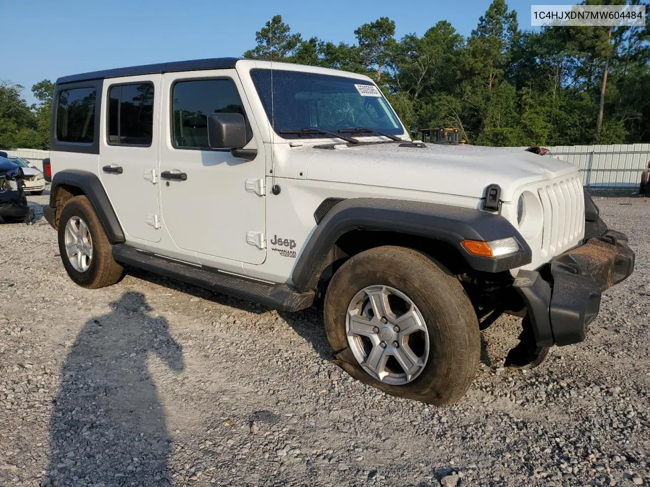 2021 Jeep Wrangler Unlimited Sport VIN: 1C4HJXDN7MW604484 Lot: 65005085