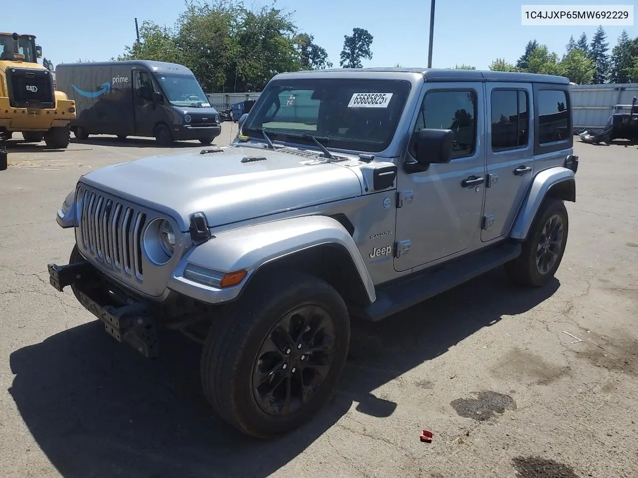 2021 Jeep Wrangler Unlimited Sahara 4Xe VIN: 1C4JJXP65MW692229 Lot: 65685825