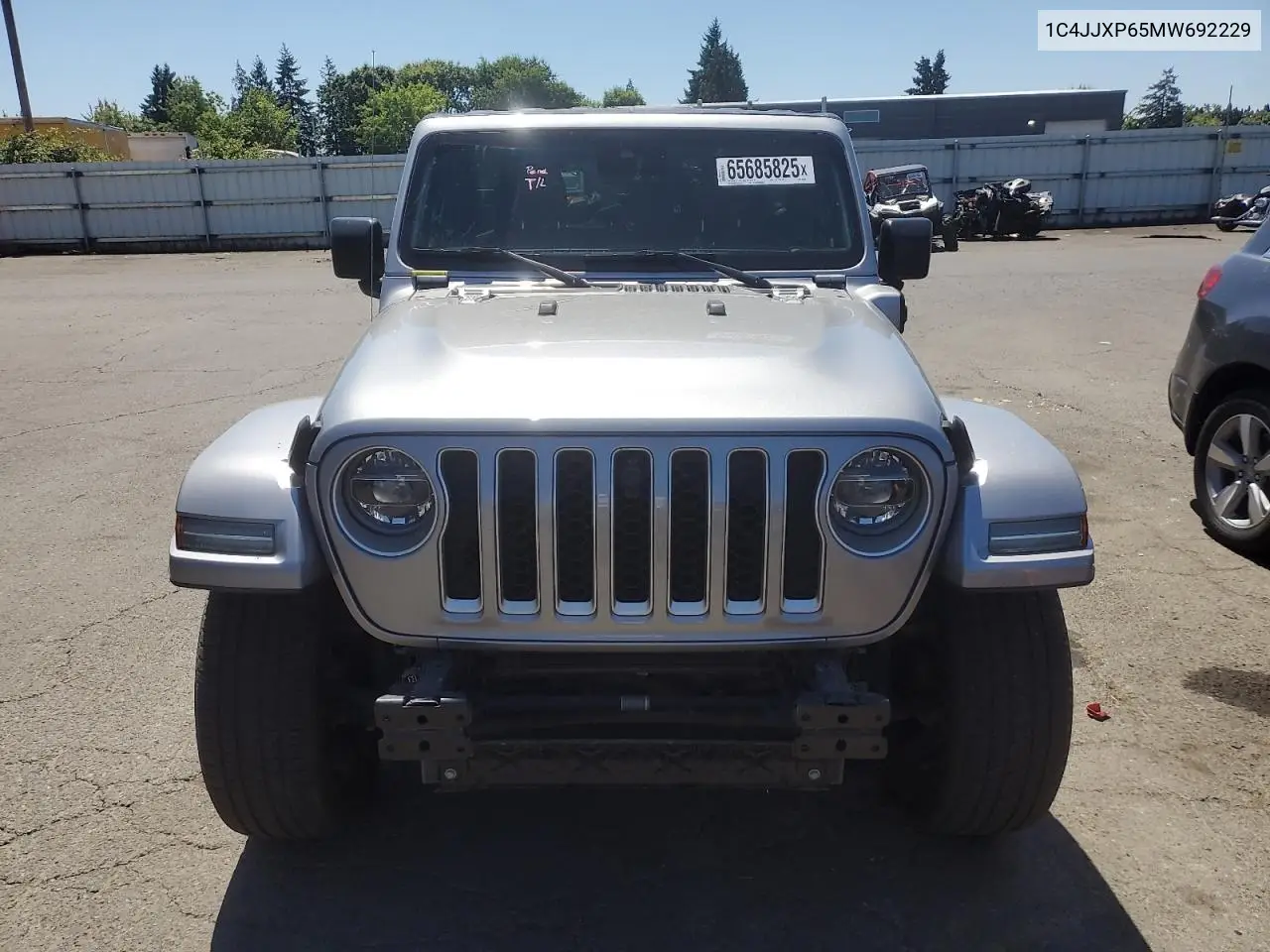 2021 Jeep Wrangler Unlimited Sahara 4Xe VIN: 1C4JJXP65MW692229 Lot: 65685825